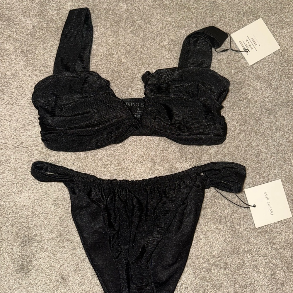 Black Two-Piece Swimsuit by Divini Swim